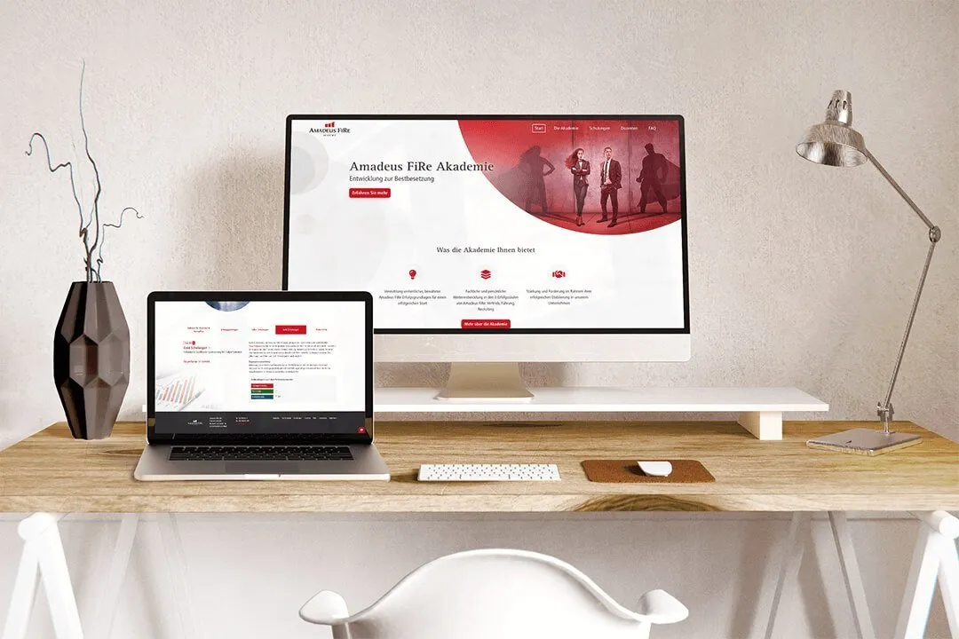 Screenshot der Amadeus Fire Akademie