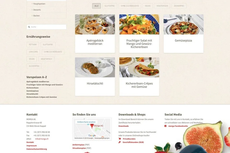 MORGA recipe database project image