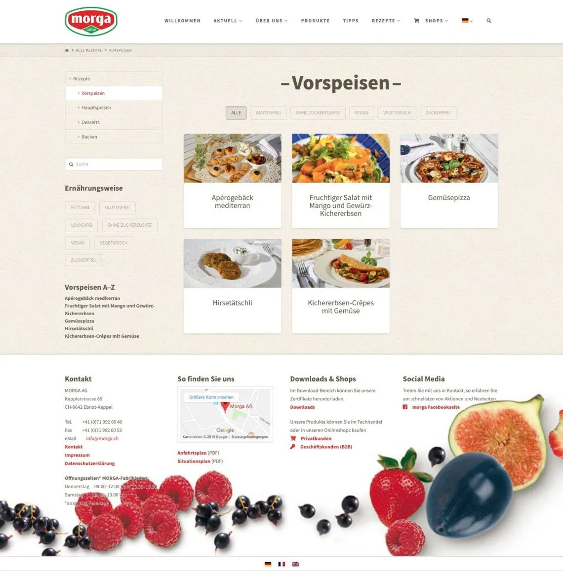 MORGA recipe database project image