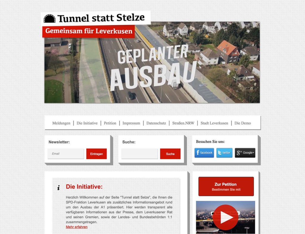 Tunnel statt Stelze - SPD-Fraktion Leverkusen