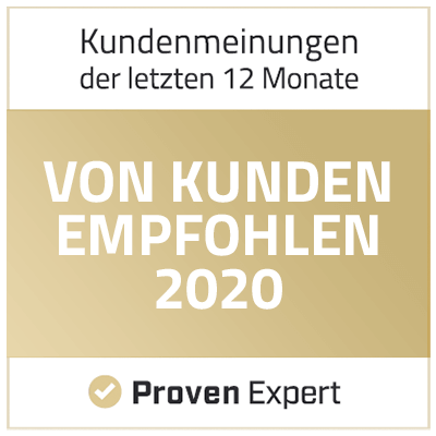 Von Kunden empfohlen - Proven Expert 2020
